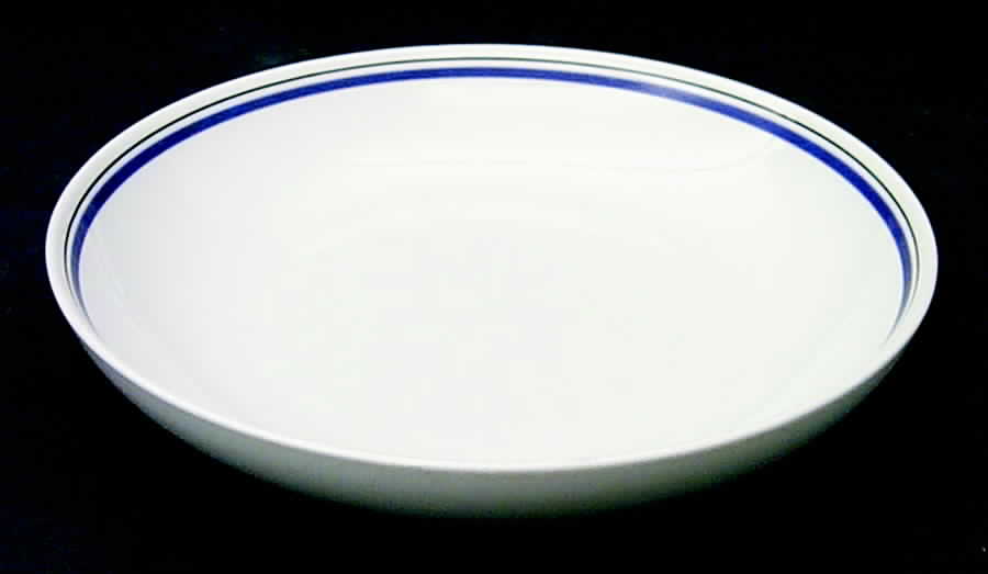Bistrot Blue Coupe Soup Bowl by Porcelaine d'Auteuil-1
