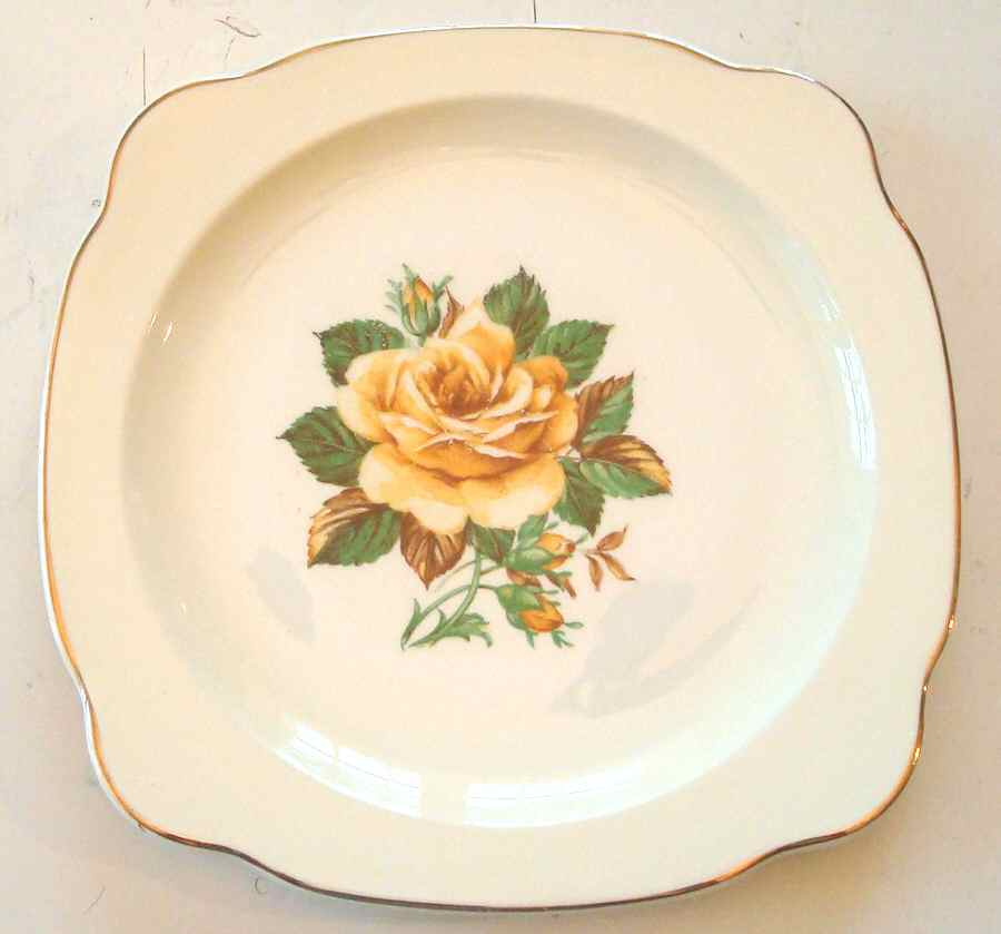 PCP114 Square Salad Plate by Paden City-1