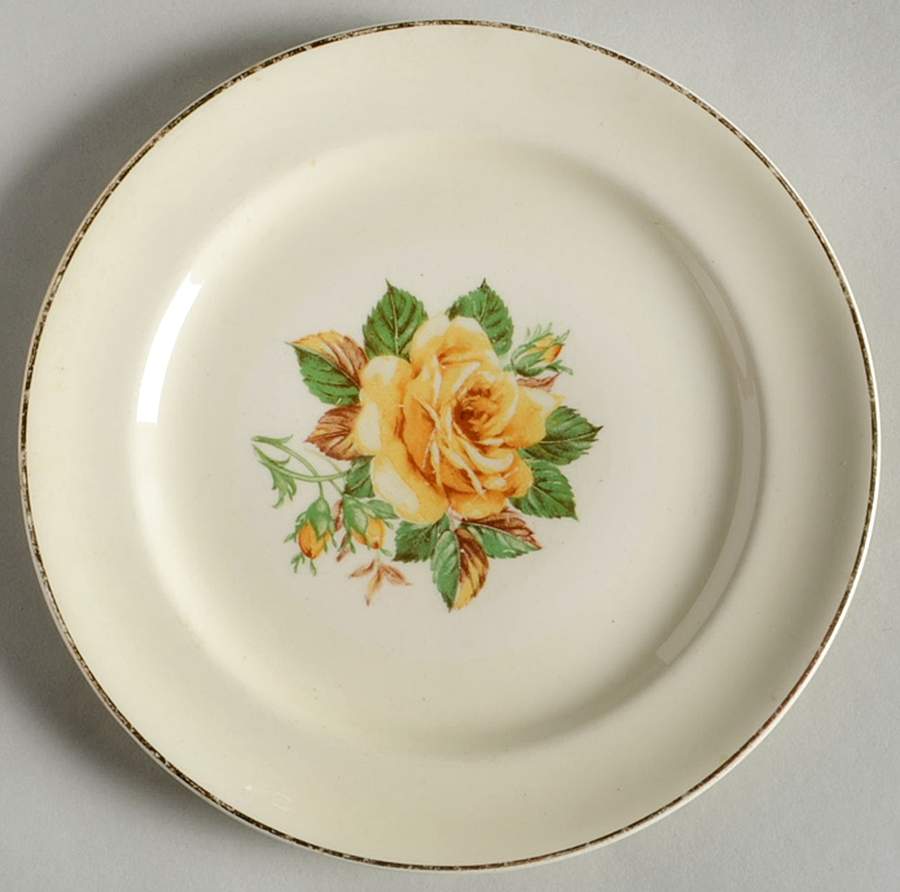PCP114 Bread & Butter Plate by Paden City-1