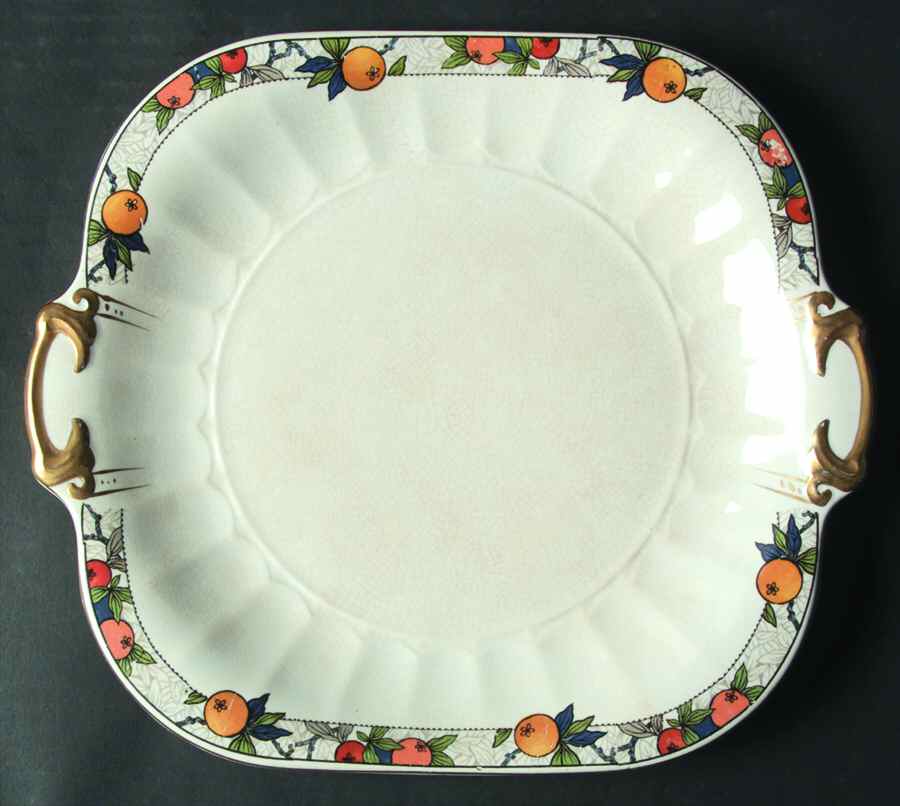 107 Handled Cake Plate by Pope Gosser-1
