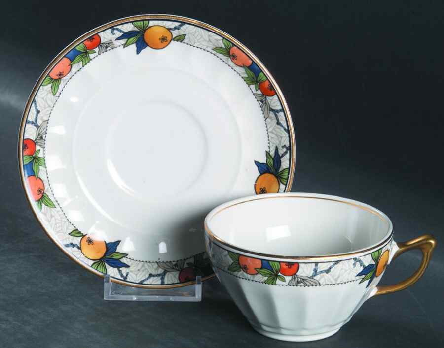 107 Flat Cup & Saucer Set by Pope Gosser-1