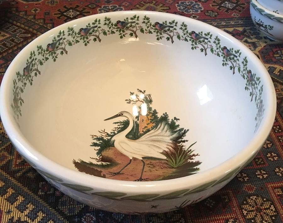 Birds of Britain 10" Large Salad Serving Bowl by Portmeirion-1