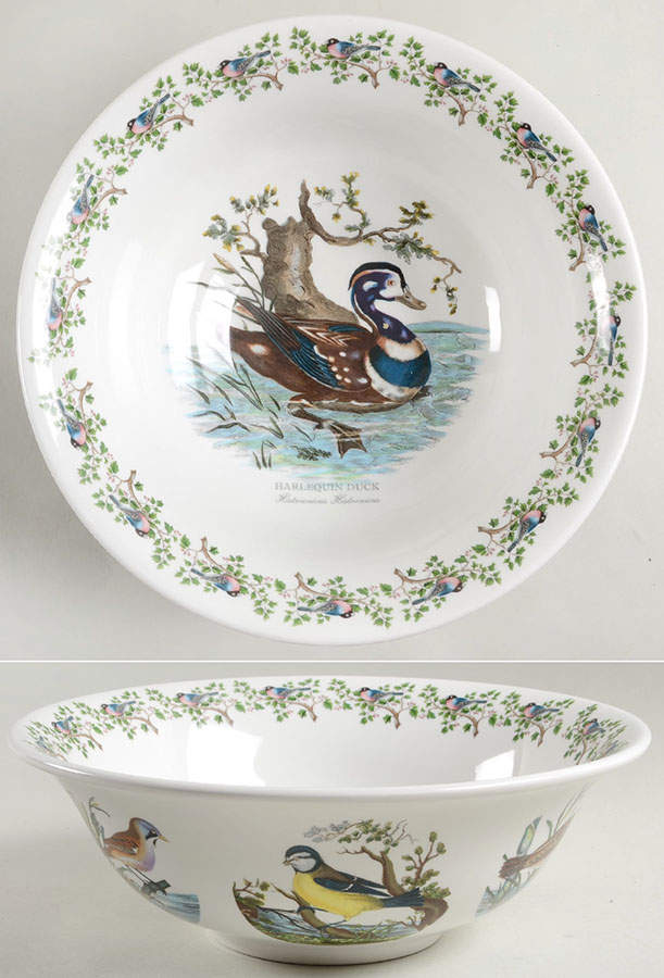 Birds of Britain 11" Large Salad Serving Bowl by Portmeirion-1