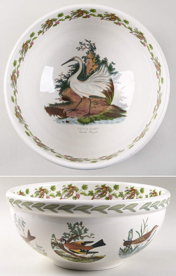 Birds of Britain 11" Large Salad Serving Bowl by Portmeirion-1