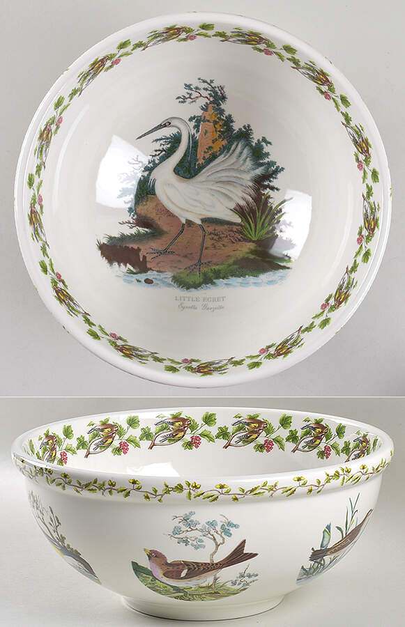 Birds of Britain 11" Large Salad Serving Bowl by Portmeirion-1