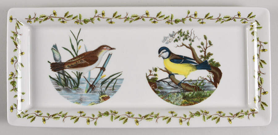 Birds of Britain 11" Sandwich Tray by Portmeirion-1