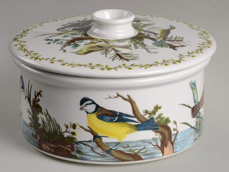 Birds of Britain 1.5 Qt Rd Cov Drum Casserole/Vegetable/Souffle by Portmeirion-1