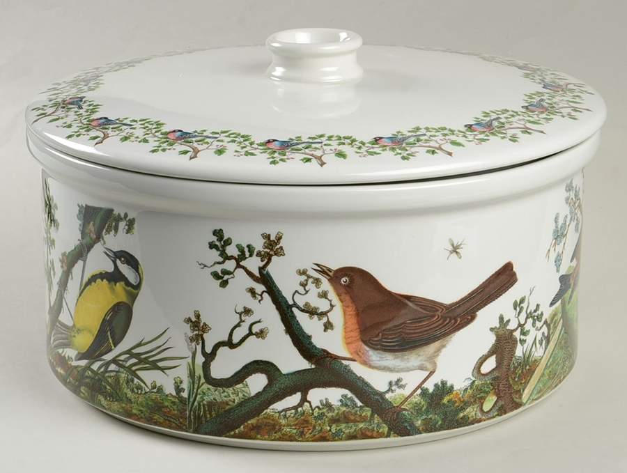 Birds of Britain 4 Quart Round Covered Casserole by Portmeirion-1