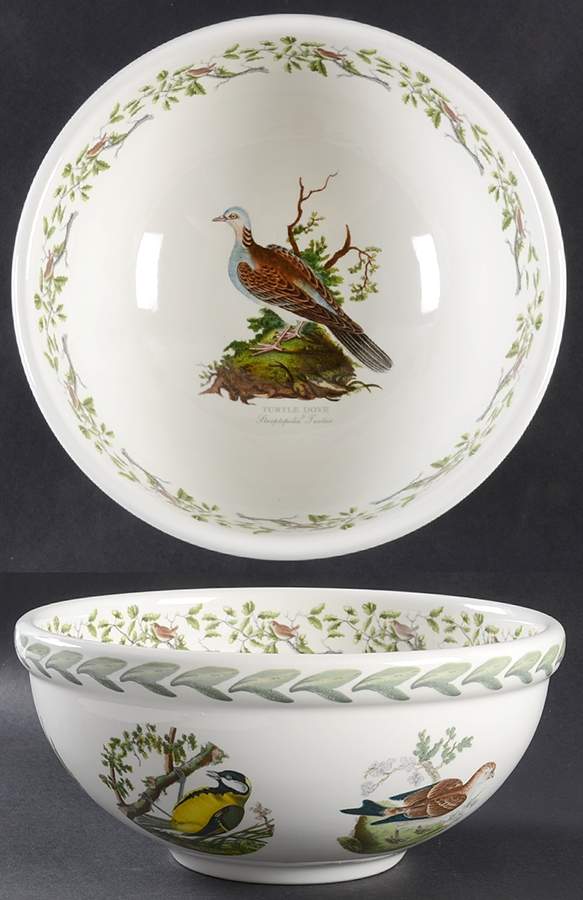 Birds of Britain 9" Salad Serving Bowl by Portmeirion-1