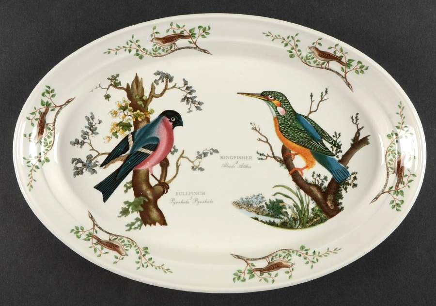 Birds of Britain 11" Oval Serving Platter by Portmeirion-1