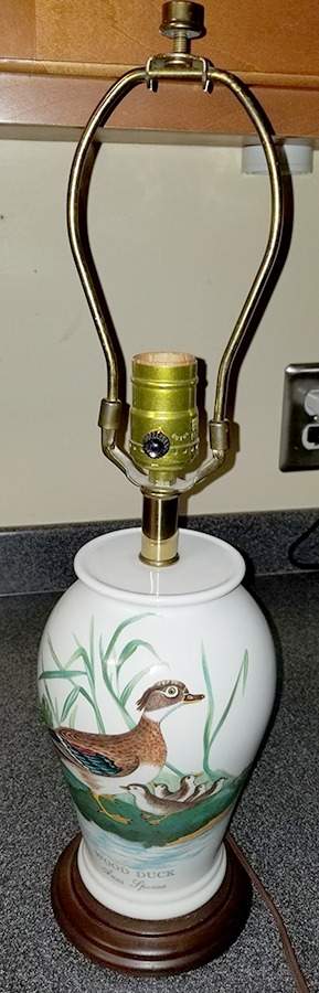 Birds of Britain Electric Vase Lamp No Shade by Portmeirion-1
