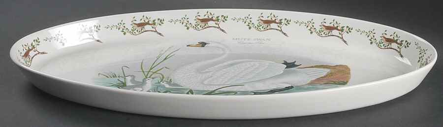 Birds of Britain 18" Oval Baker by Portmeirion-1