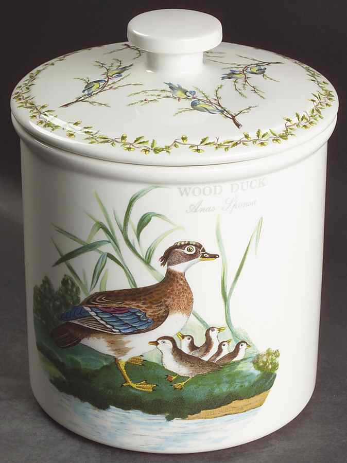 Birds of Britain Cookie Jar & Lid by Portmeirion-1