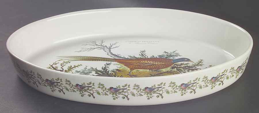 Birds of Britain 14" Oval Baker by Portmeirion-1