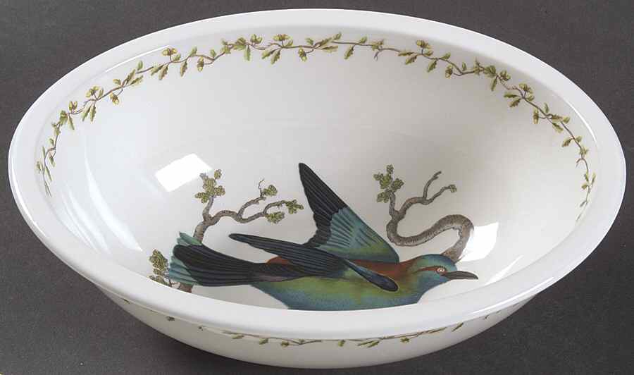 Birds of Britain 9" Sovereign Deep Oval Bowl by Portmeirion-1