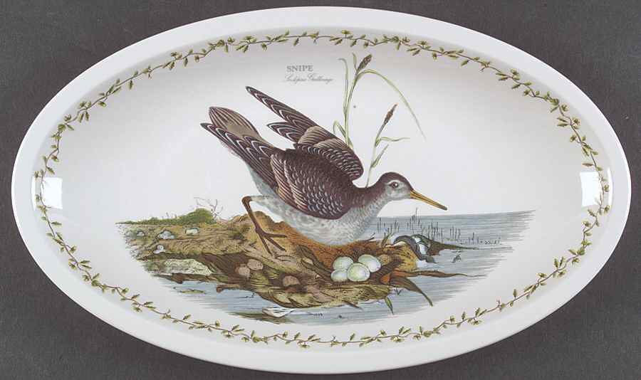 Birds of Britain 13" Oval/Low Sovereign Server by Portmeirion-1