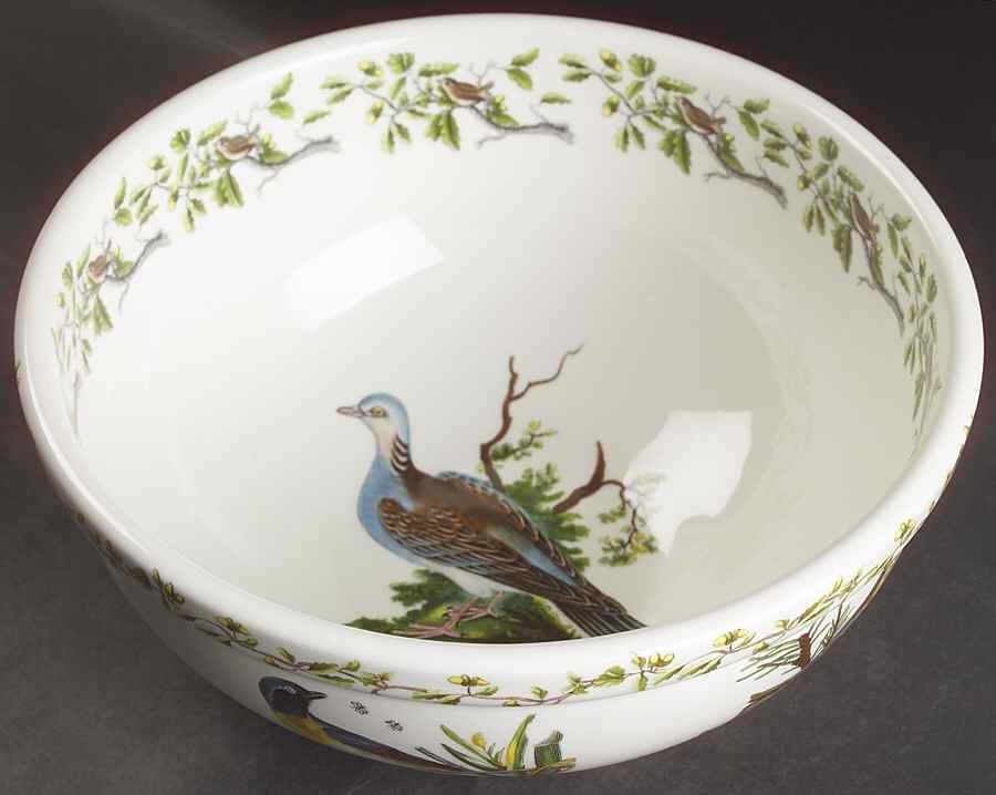 Birds of Britain 9" Salad Serving Bowl by Portmeirion-1