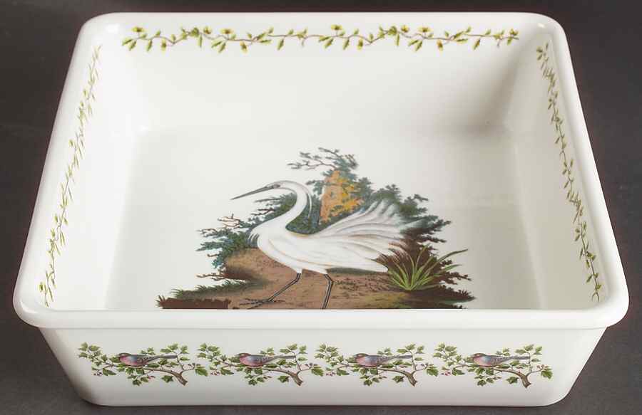 Birds of Britain 9" Square Baker by Portmeirion-1