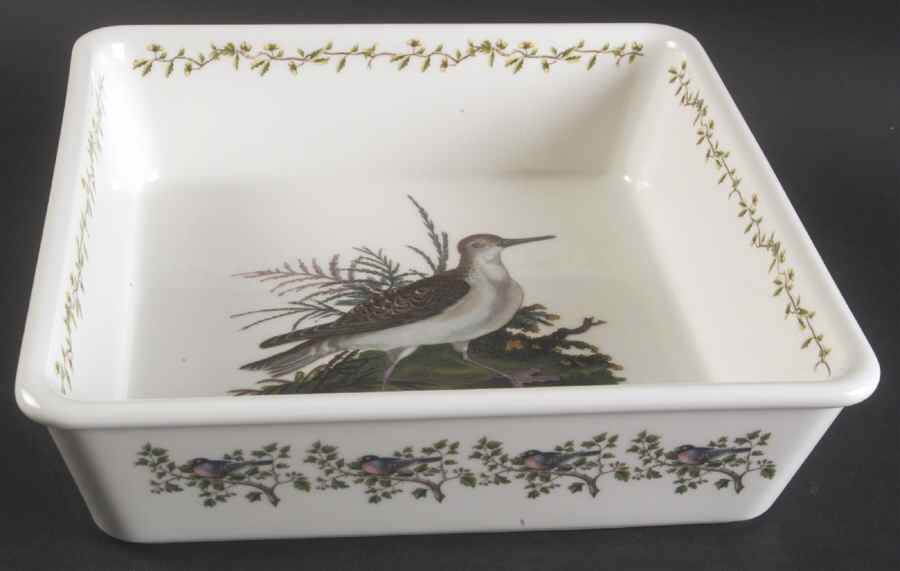 Birds of Britain 9" Square Baker by Portmeirion-1