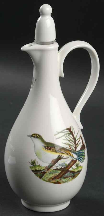 Birds of Britain Handled Vinegar Cruet with Stopper by Portmeirion-1