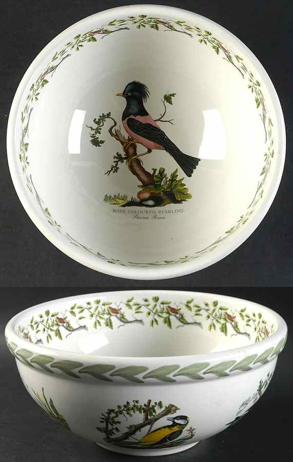 Birds of Britain 9" Salad Serving Bowl by Portmeirion-1