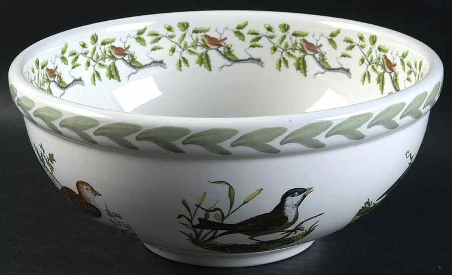 Birds of Britain 9" Salad Serving Bowl by Portmeirion-1
