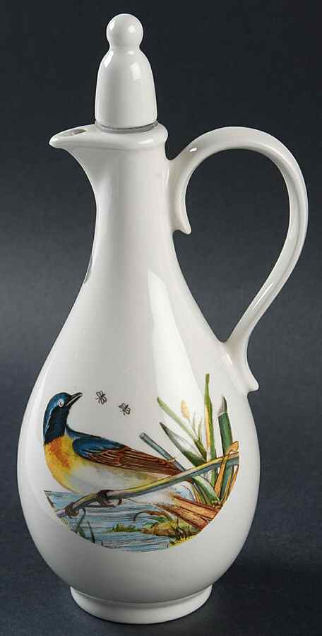 Birds of Britain Handled Oil Cruet W/Stopper by Portmeirion-1