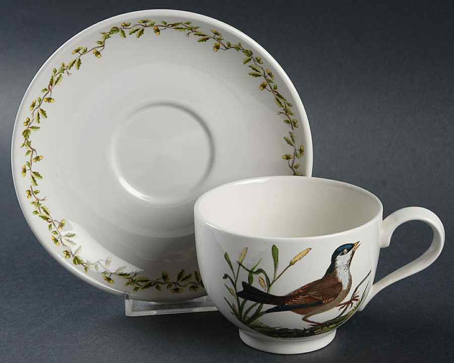 Birds of Britain Traditional Footed Cup & Saucer Set by Portmeirion-1