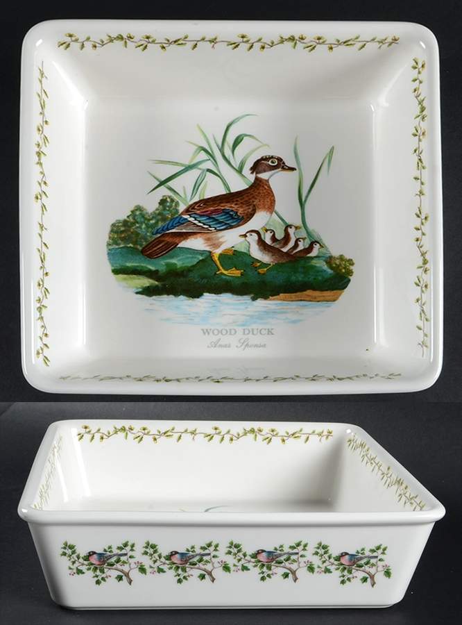 Birds of Britain 9" Square Baker by Portmeirion-1