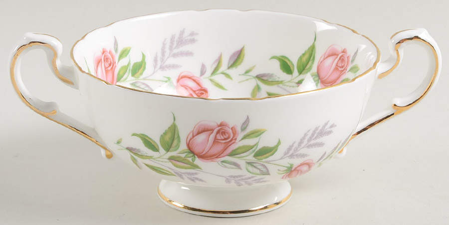 Fragrance Footed Cream Soup Bowl by Paragon-1