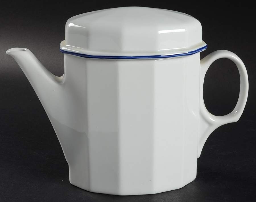 Octavia Blue Teapot & Lid by Porsgrund-1
