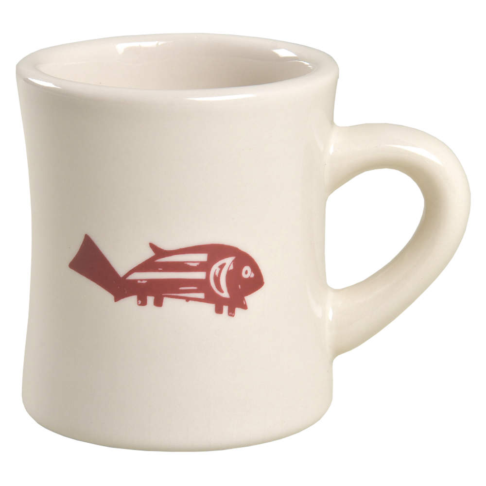 Ancient Mimbreno Indian-Burgundy (Replica) Cafe Mug by Pipestone-1