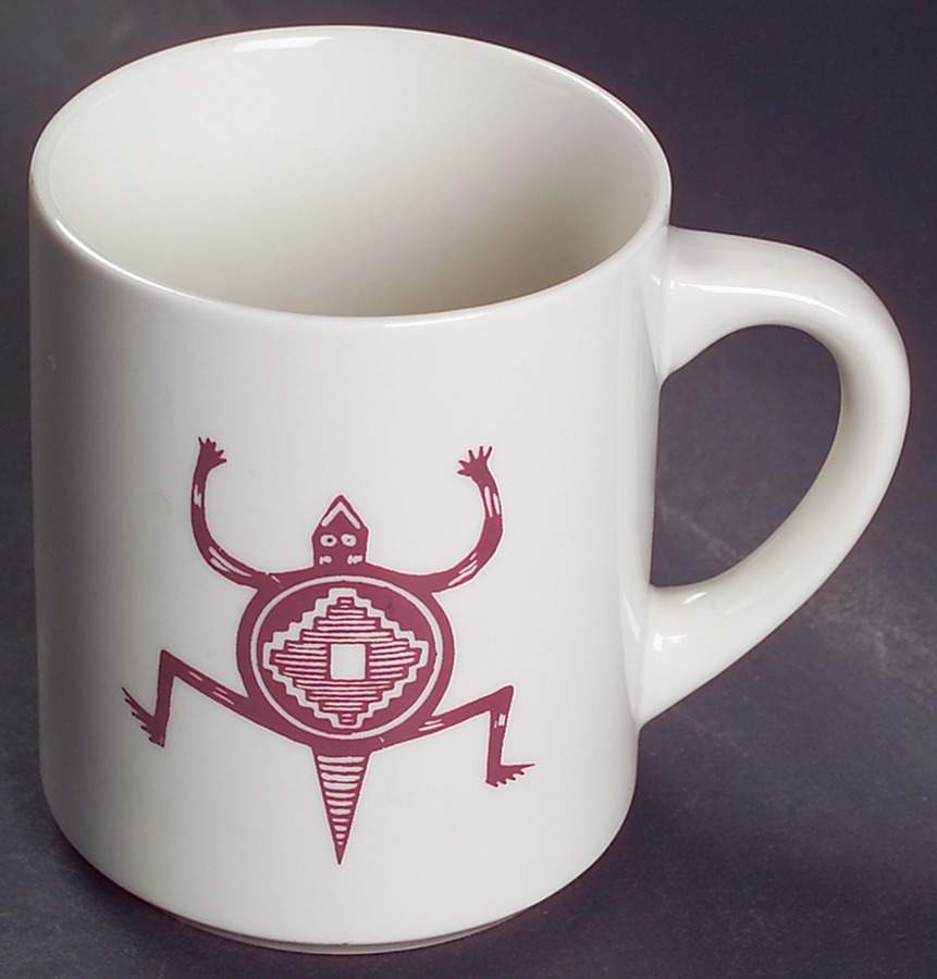 Ancient Mimbreno Indian-Burgundy (Replica) Mug by Pipestone-1