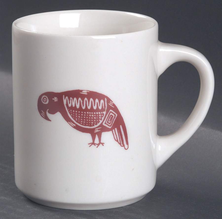 Ancient Mimbreno Indian-Burgundy (Replica) Mug by Pipestone-1