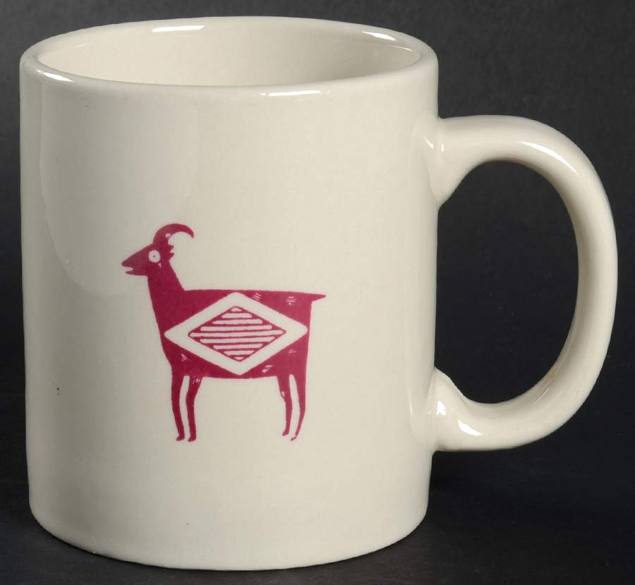 Ancient Mimbreno Indian-Burgundy (Replica) Mug by Pipestone-1