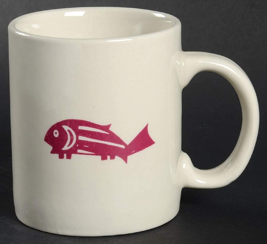Ancient Mimbreno Indian-Burgundy (Replica) Mug by Pipestone-1