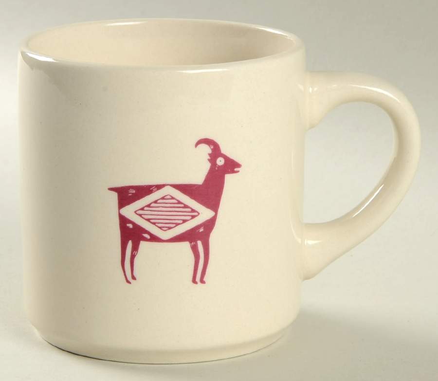 Ancient Mimbreno Indian-Burgundy (Replica) Mug by Pipestone-1