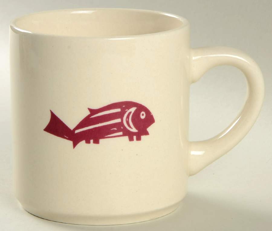 Ancient Mimbreno Indian-Burgundy (Replica) Mug by Pipestone-1