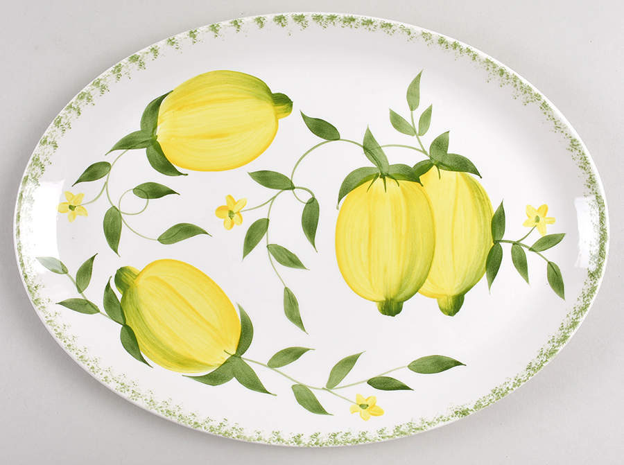 Lemon Grove 13" Oval Serving Platter by Portmeirion-1