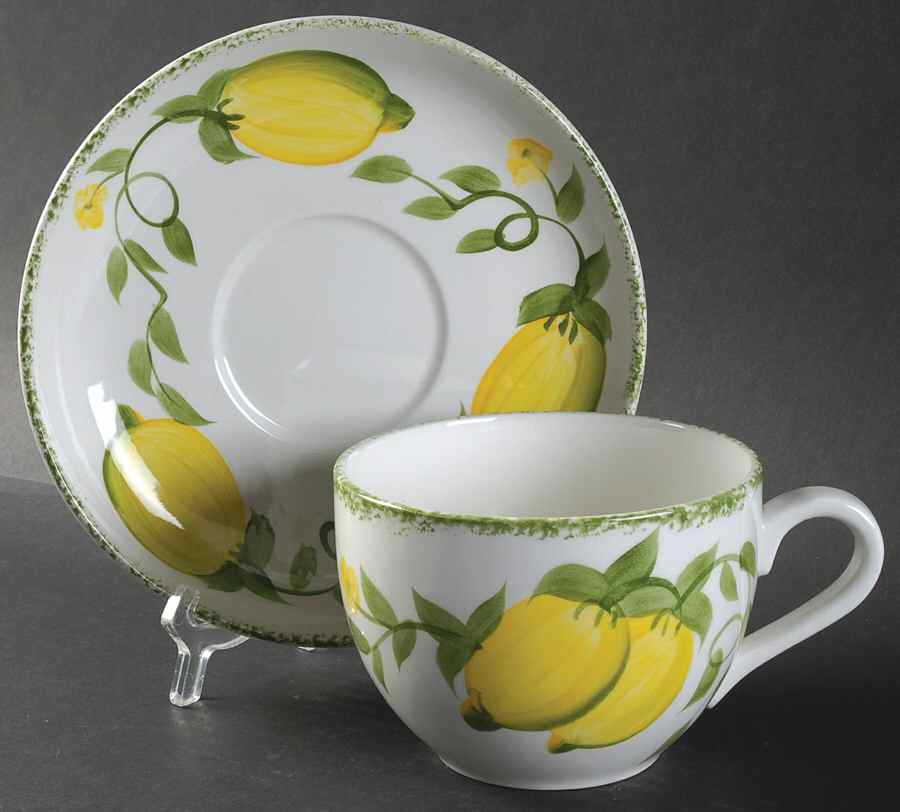 Lemon Grove Jumbo Cup & Saucer Set by Portmeirion-1