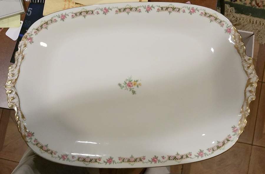 POY159 16" Oval Serving Platter by Jean Pouyat-1