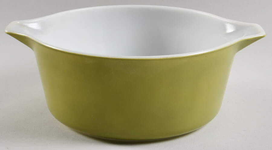 Verde (Green) 2.5 Qt Round Covered Casserole No Lid by Pyrex-1