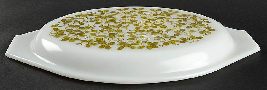 Verde (Green) Lid for 12" Oval Divided Vegetable by Pyrex-1