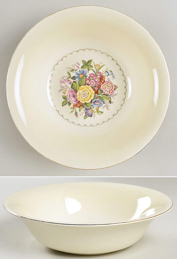PCP10G 8" Round Vegetable Bowl by Paden City-1