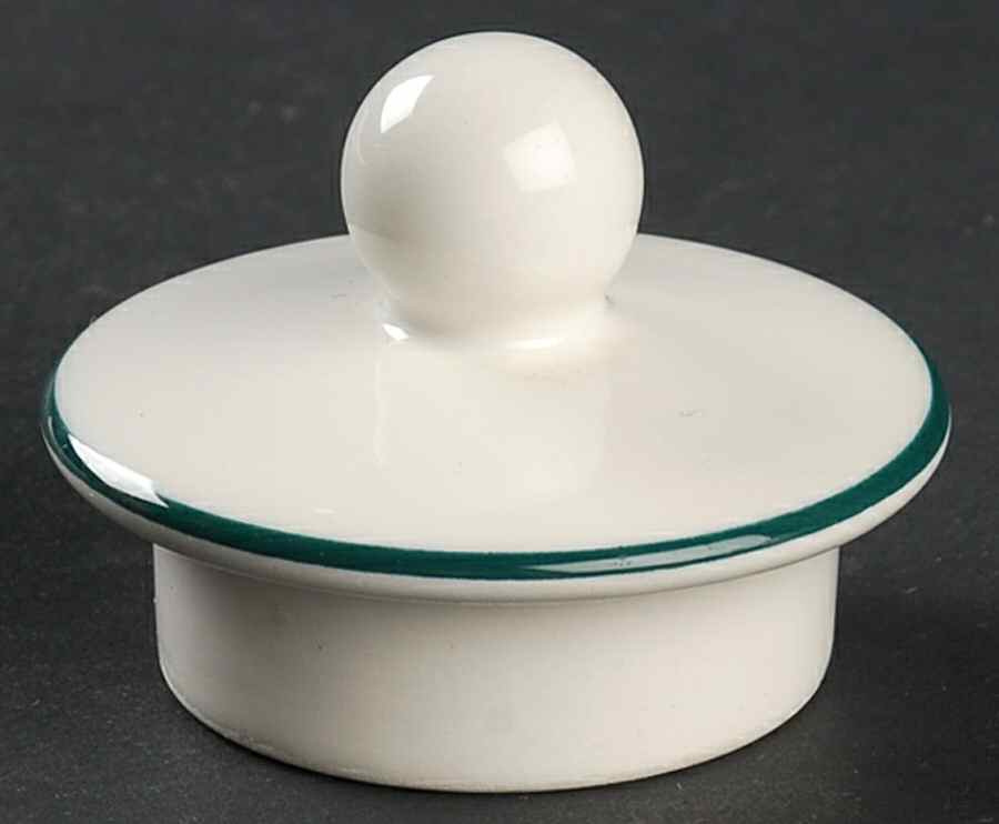 Spa Orange (Green Trim and Verge) Lid for Teapot by Pagnossin-1