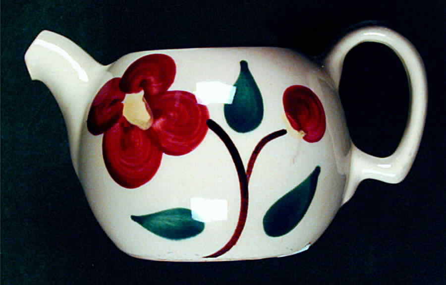 Mountain Rose Mini Teapot No Lid by Purinton-1