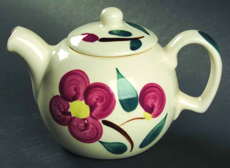 Mountain Rose Mini Teapot & Lid by Purinton-1