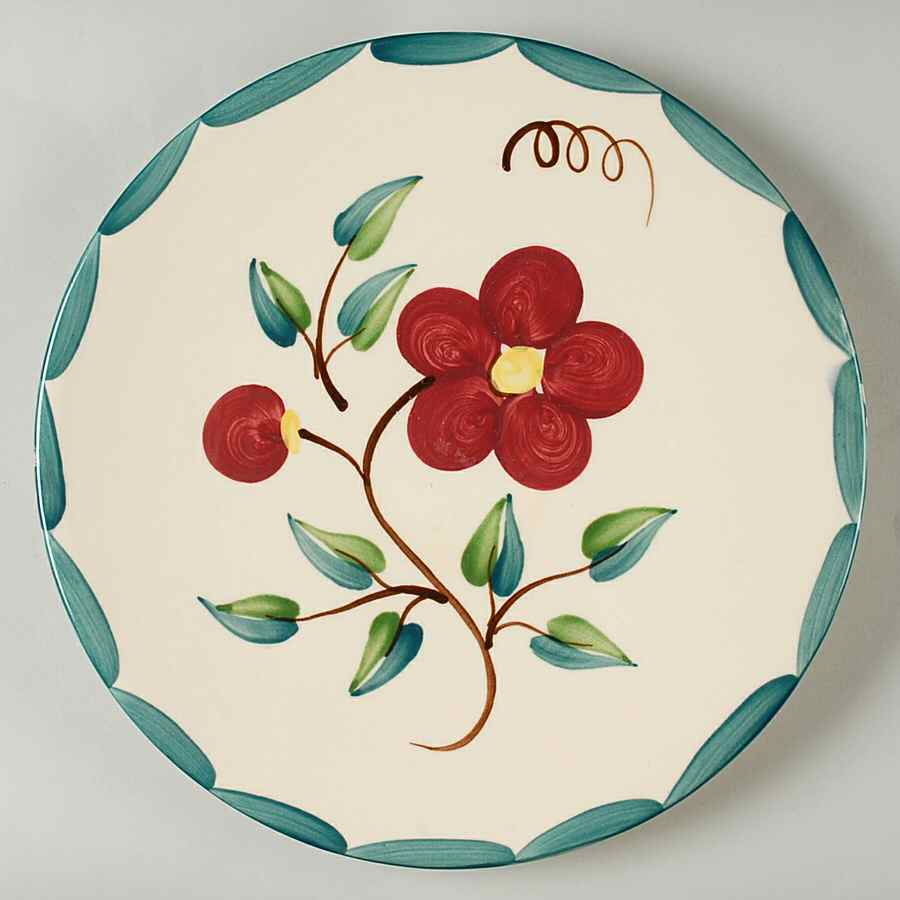 Mountain Rose 11" Chop Plate (Round Platter) by Purinton-1