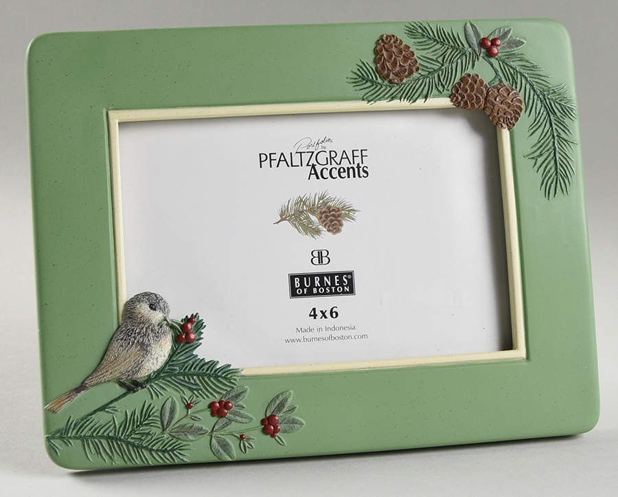 Winterwood Green Frame-Holds 4" X 6" by Pfaltzgraff-1