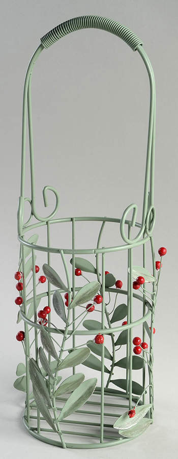 Winterwood Green Metal Wine Caddy by Pfaltzgraff-1